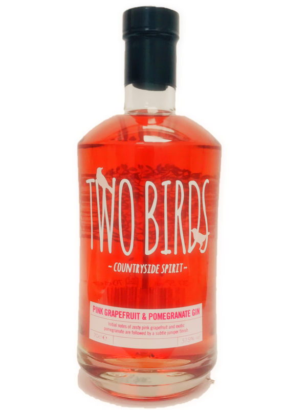Two Birds Pink Grapefruit and Pomegranate gin Market Harborough Leicestershire