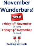 November Wunderbars at Duncan Murray Wines