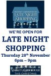 Duncan Murray Wines open for Harborough Late Night Shopping 28th November