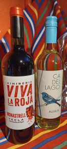 Image shows the two wines on this Saturday's Free Tasting