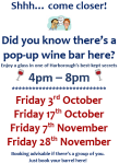 Duncan Murray Wines Autumn Pop-up Wine Bars