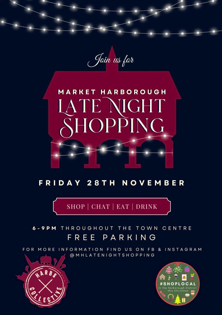 Read more about the article Shop local! Come to Market Harborough Late Night Shopping