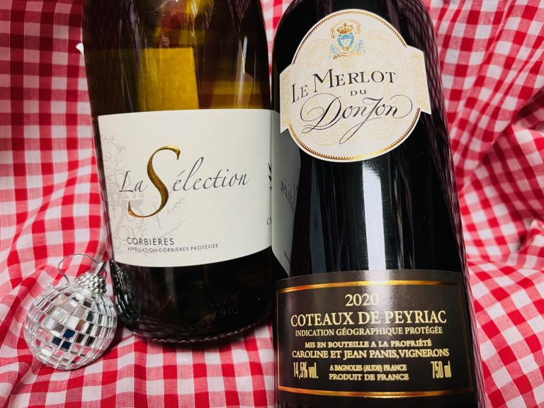 Image shows the white and red wine on this Saturday's Free Tasting