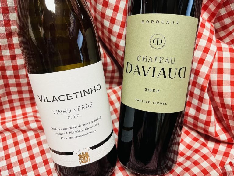 Image shows the two wines on this Saturday's Free Wine Tasting